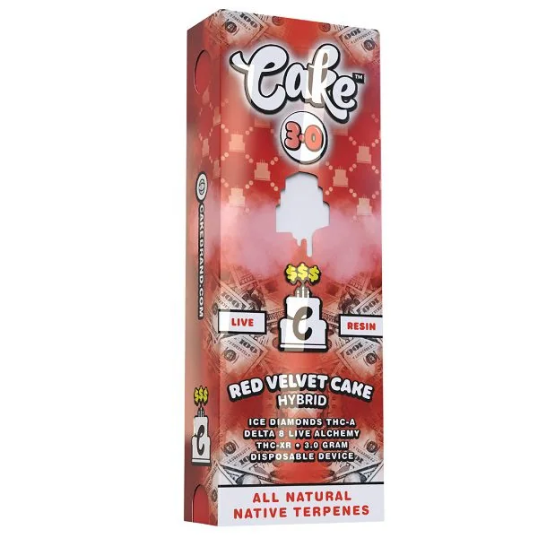 Cake Red Velvet Cake THC Vape 3000mg