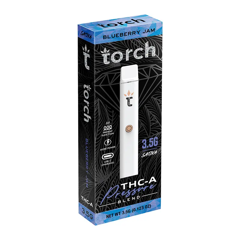 Torch Blueberry JAM 3500mg THC-A Vape Pen